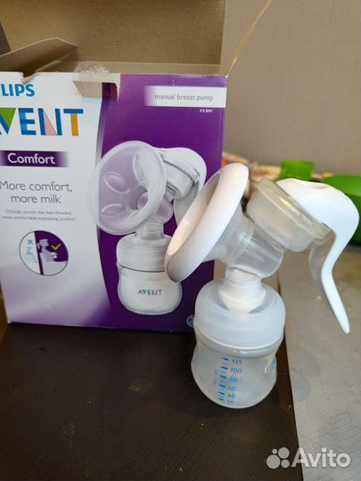Молокоотсос avent ручной бутылочки avent