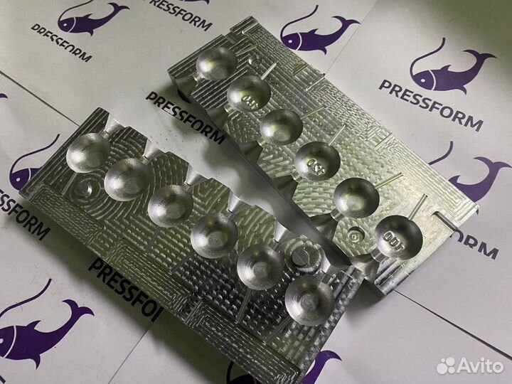 Форма чпу для литья грузил «Яйца»