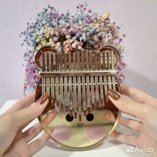 Калимба 17 нот новая для детей комплект + футляр