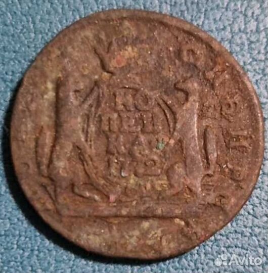 Монета Сибирская копейка 1772г км
