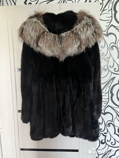 Шуба норковая 50 52 бу