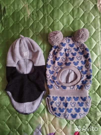 Зимние шапочки-шлемы