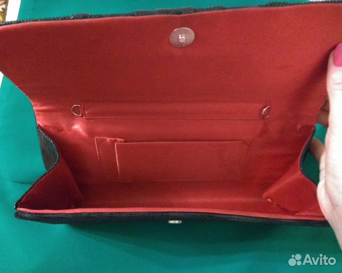 Черный клатч