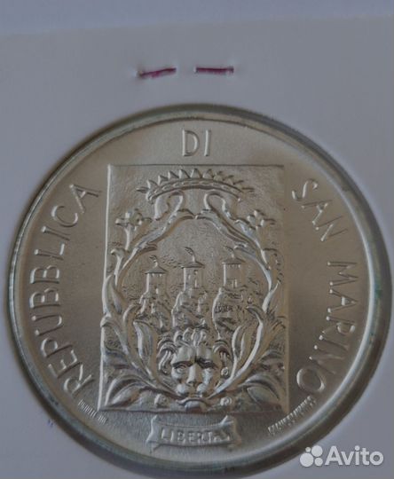 1000 лир 1988 Сан-Марино