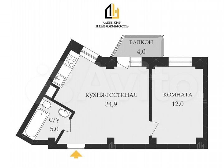 2-к. квартира, 51,9 м², 7/24 эт.