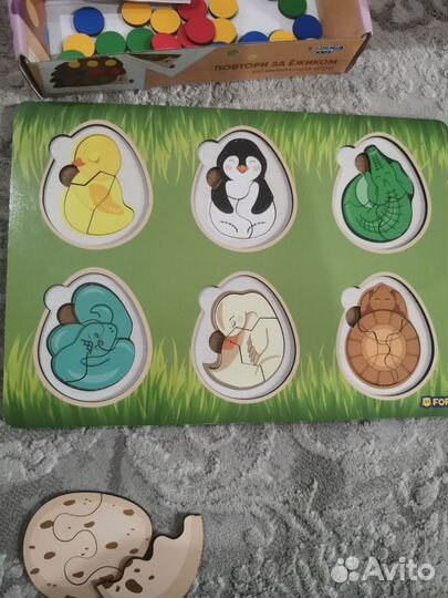 Развивающие деревянные игрушки пакетом