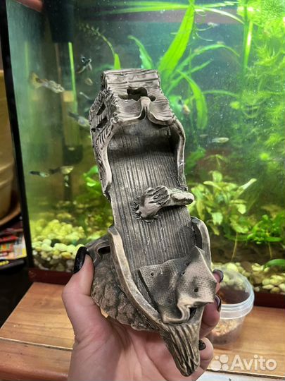 Декорации для аквариума корабль