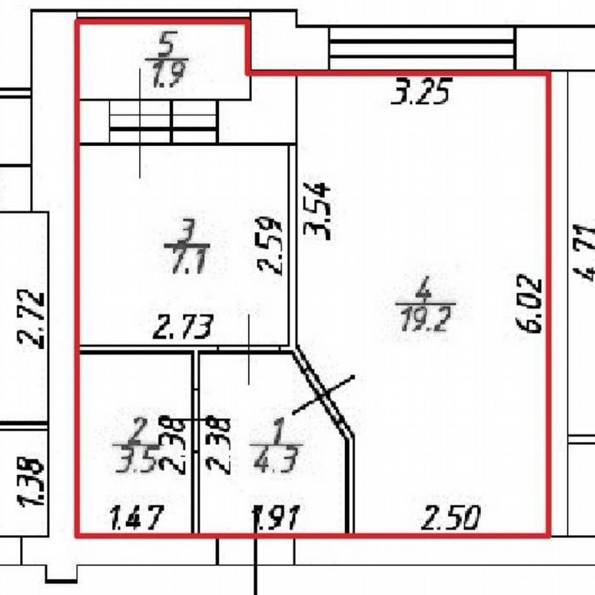 Квартира 1-комн. 34.1 м² в Михайловск — фото 2
