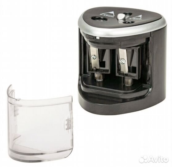 Электрическая точилка для карандашей с 2 дырками