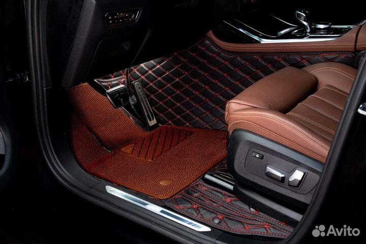 3D Коврики Mercedes S E Класс из Экокожи