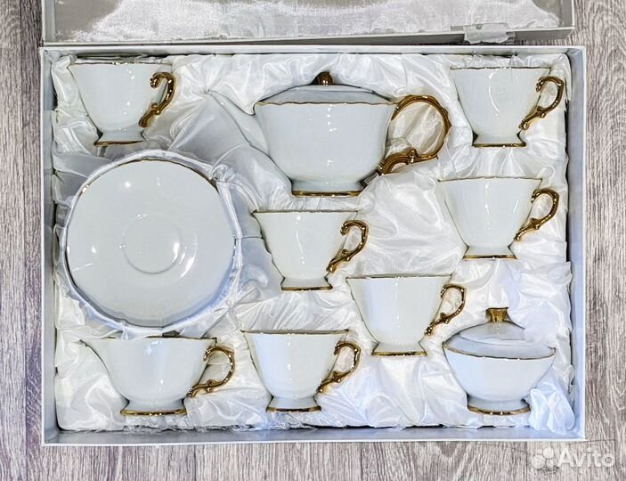 Lefard новый чайный сервиз на 6 персон 15предметов