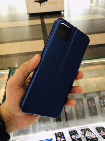 Чехол книжка на Samsung A22S синяя