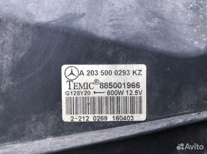 Электровентилятор Мерседес w203 w209 a2035000293
