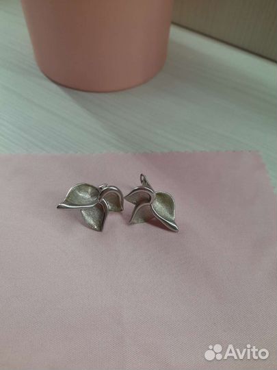 Серьги серебро 925