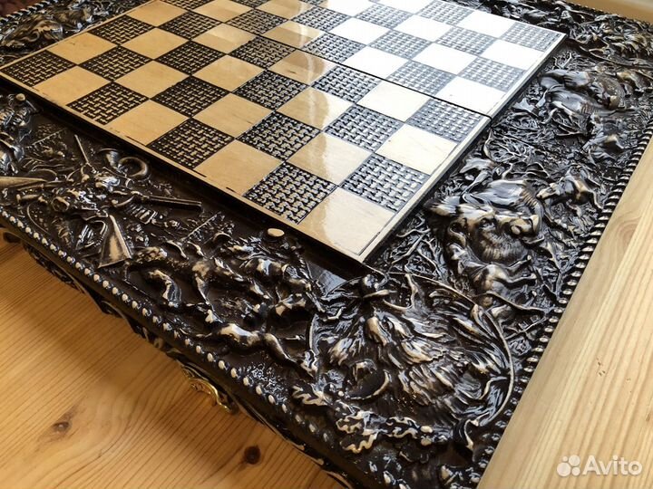 Шахматы нарды шашки 3в1 «кабаны»