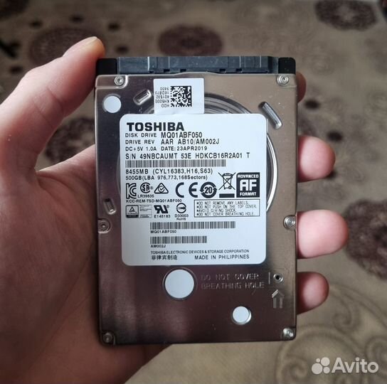 Жёсткий диск 2,5 Toshiba 500гб HDD