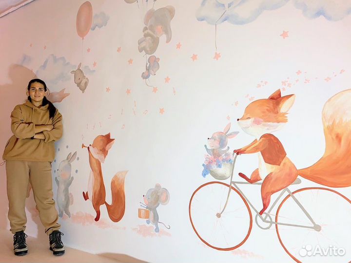 Художественная роспись и граффити стен детской