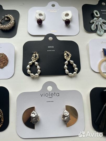 Серьги бижутерия Mango