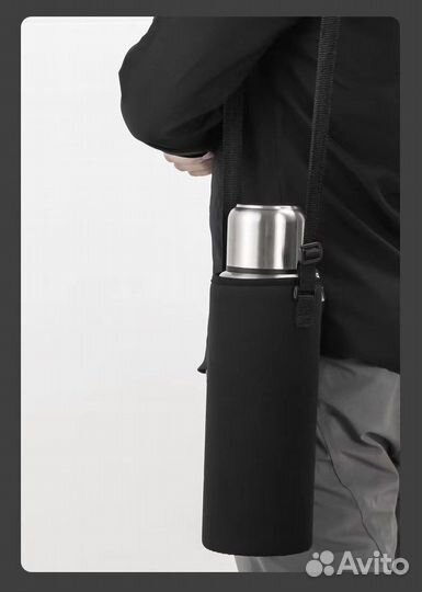 Термос с чехлом 1 л