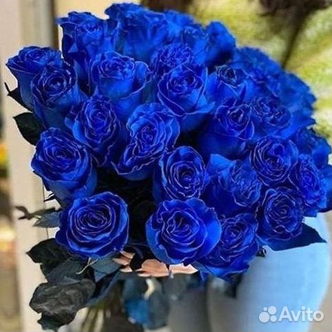 Синие розы. Букеты Цветы доставка