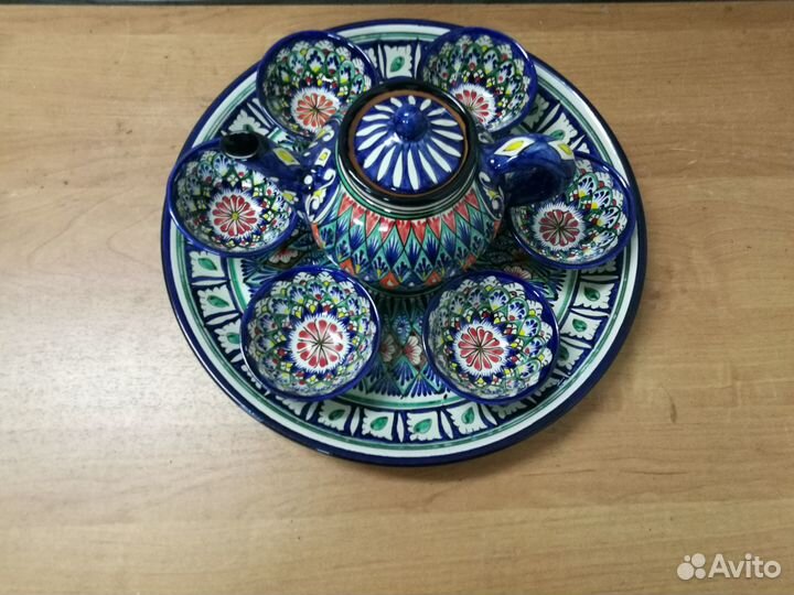 Риштанская керамика (комплект посуды)