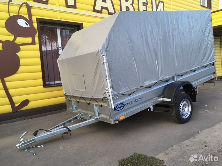 Прицеп кмз квадро-пл 2,7*1,5м R16 т 1,5м усиленный