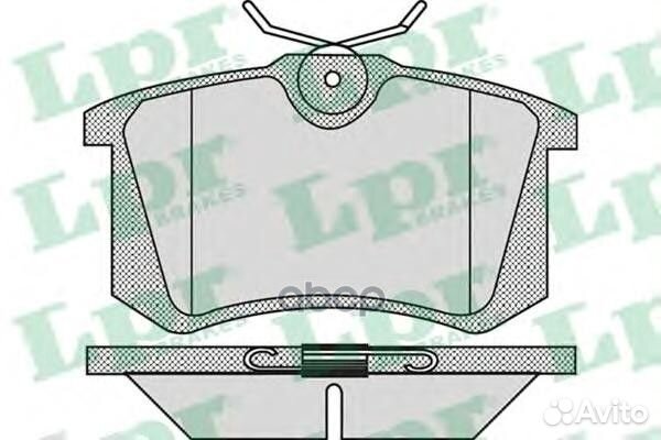 Колодки торм. дисковые 05p868 Lpr