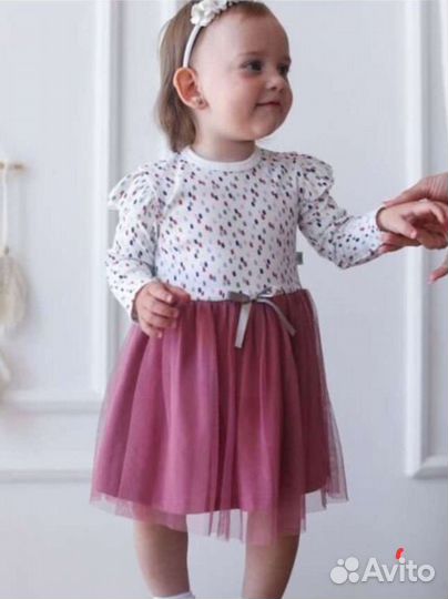 Платье праздничное для девочки р. 86-92