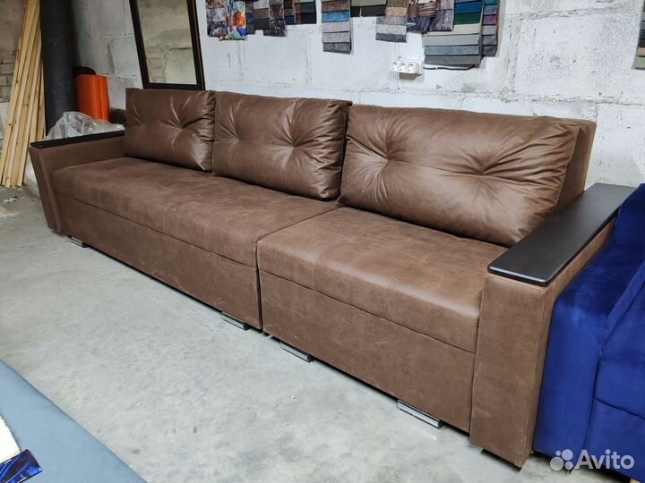 Диван угловой, прямой, два пантографа