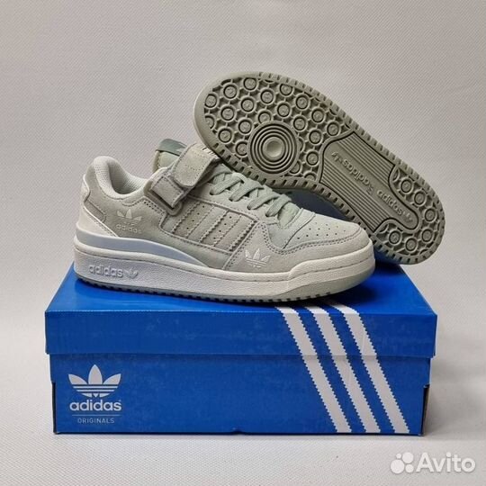 Adidas мужские кроссовки кожаные белые