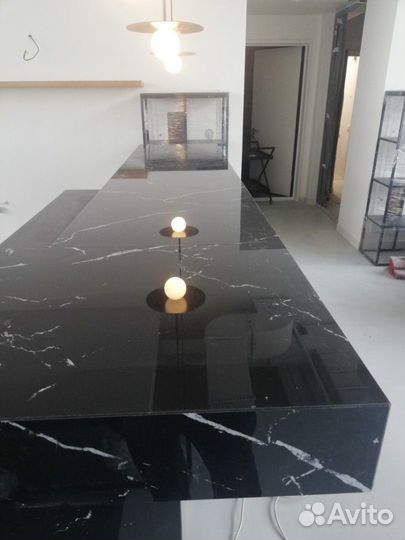 Столешница Остров из керамогранита Изготовление