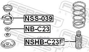 Пыльник переднего амортизатора nissan Serena C2