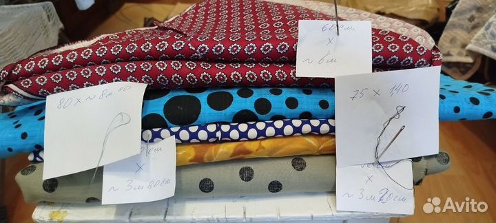 Отрез ткани СССР. Хлопок (2)