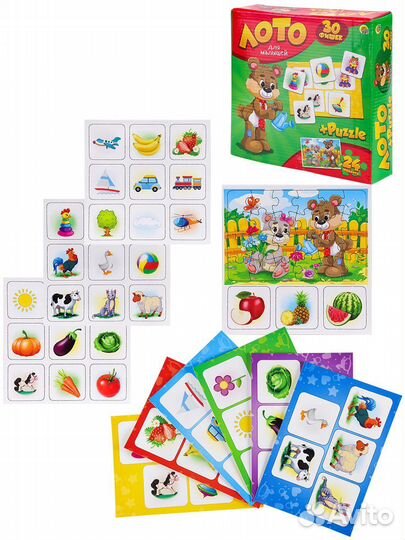 Детская игра Лото + пазлы
