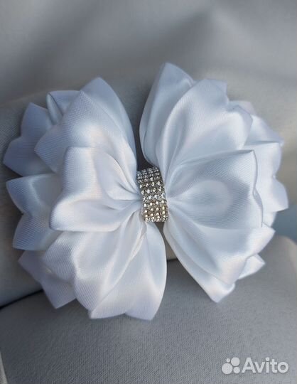 Банты белые большие, школа