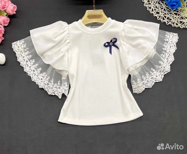 Нарядная школьная блузка для девочки