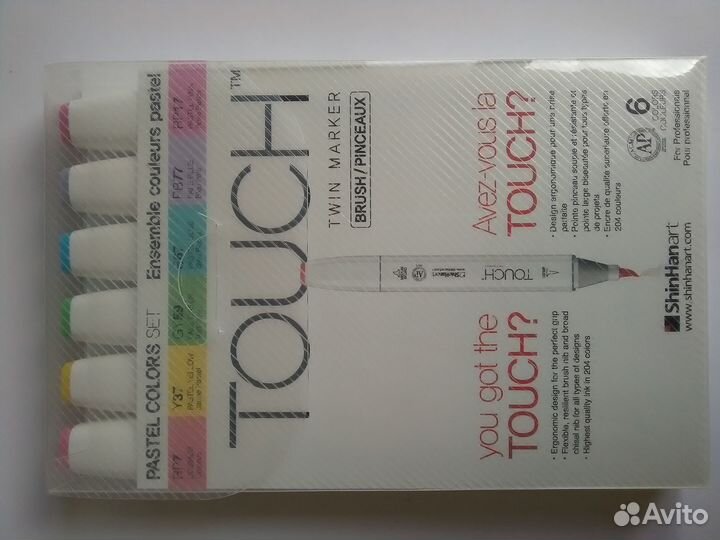 Touch Набор маркеров Brush пастельные тона