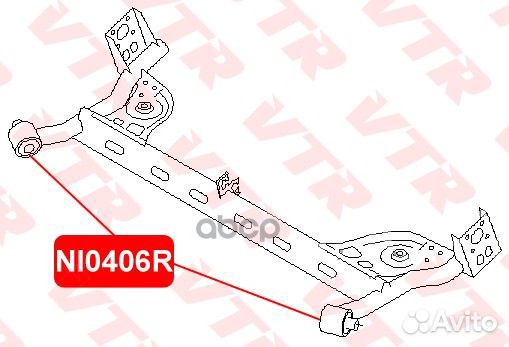 Сайлентблок балки C11X NI0406R VTR