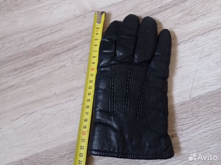 Мужские кожаные перчатки на натуральной овчине