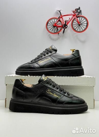 Кроссовки мужские кожаные Santoni