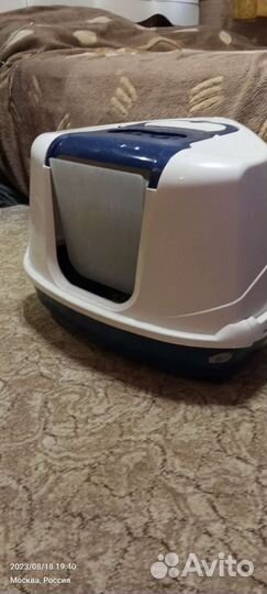 Закрытый лоток для кошек большой