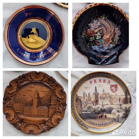 Сувенирные тарелки из разных стран