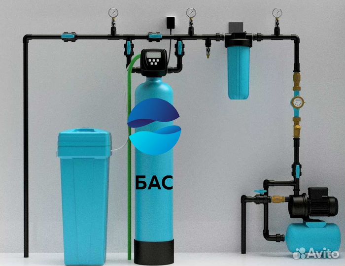 Система очистки воды из скважин для коттеджа/дома