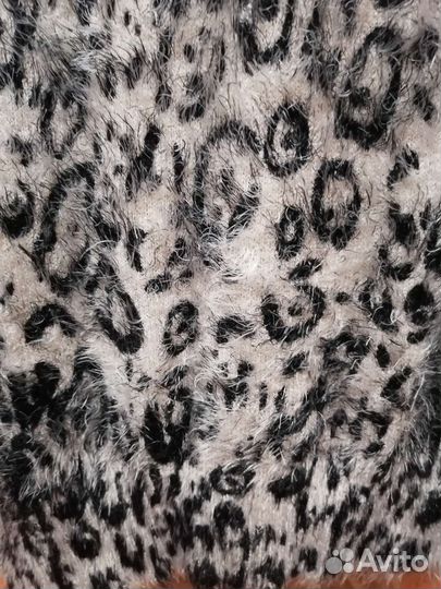 Платье пушистое леопард Rainbow Bonprix р. 48-50