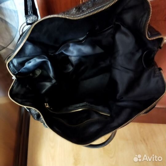 Сумка женская натуральная кожа черная