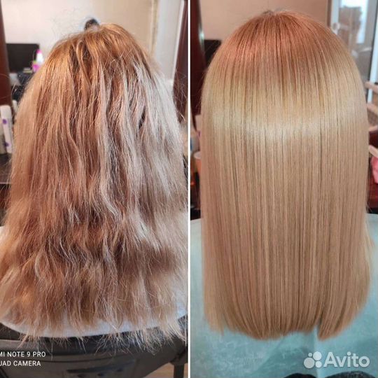 Кератиновое выпрямление, ботокс волос, нонапластик