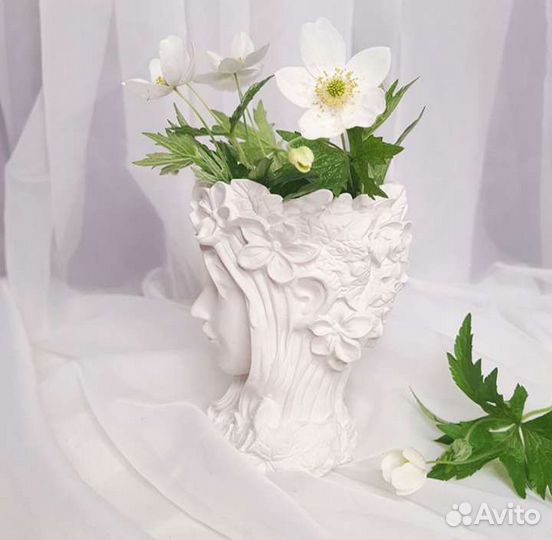 Гипсовые вазы Лофт декор