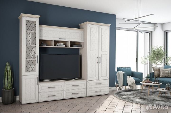 Гостиная стенка Британика. Компоновка 1