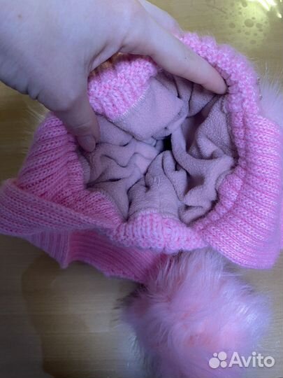 Шапка зимняя для девочки 7 лет