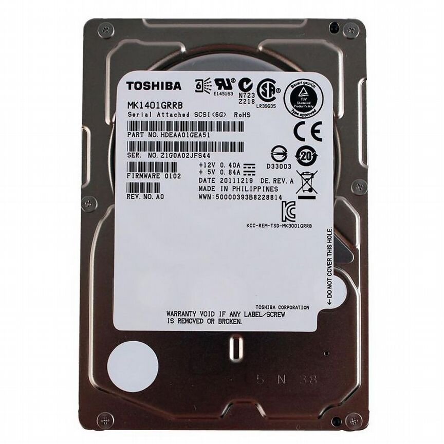 [MK1401GRRB] Жесткий Диск Toshiba 146gb 6g Sas 2.5 Mk1401grrb